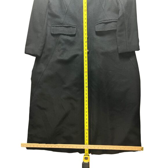 Peruvian Connection Baby Alpaca Wool Coat Black Long Women's 18 - Picture 4 of 7